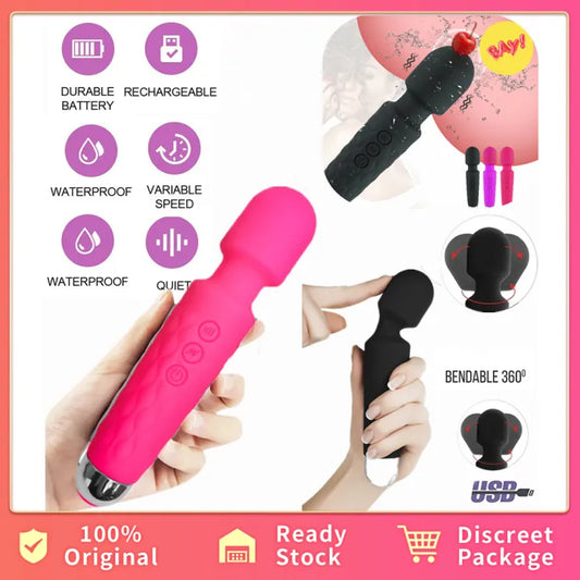 Masseur Corporel Rechargeable – Étanche et Portatif – Soulagement Musculaire pour Dos, Cou et Épaules