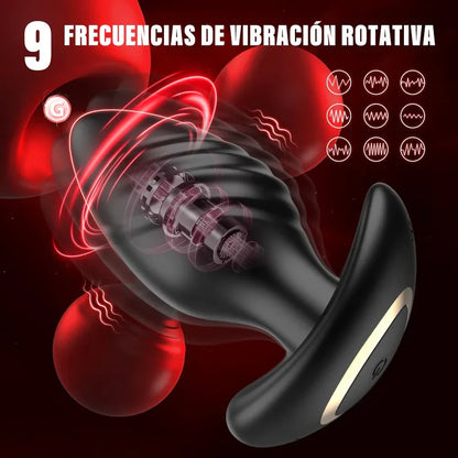 🔌 Vibrador à Rotation – Plug Anal avec Massage et Contrôle via Application